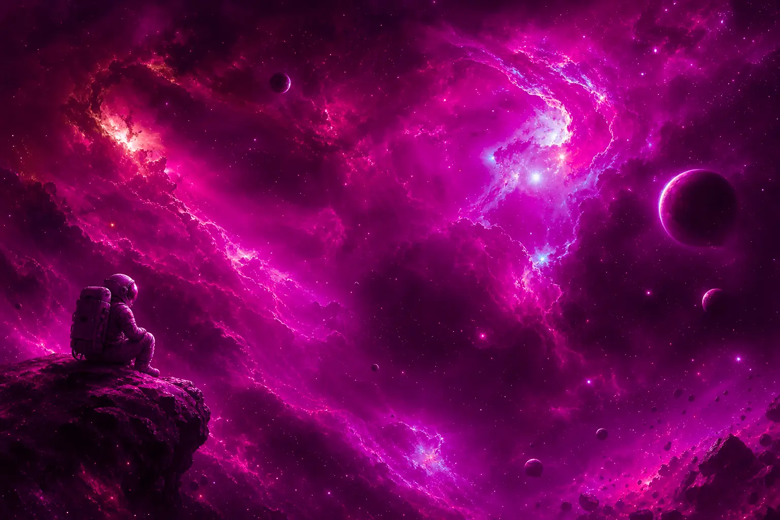 Soft abstract indigo hero background